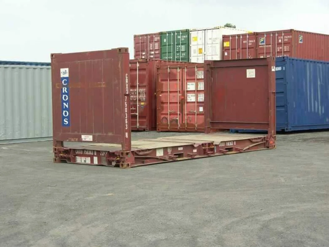 40Ft X 8Ft Used Flat Rack Shipping Container - Image 4