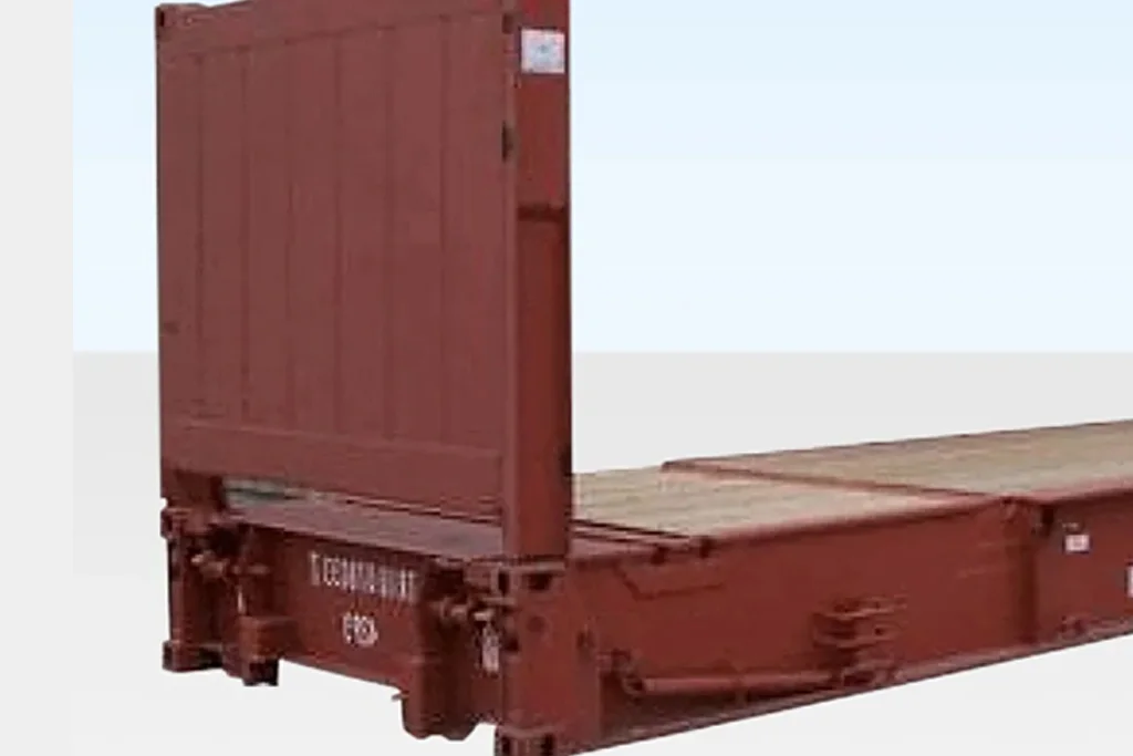 40Ft X 8Ft Used Flat Rack Shipping Container - Image 3