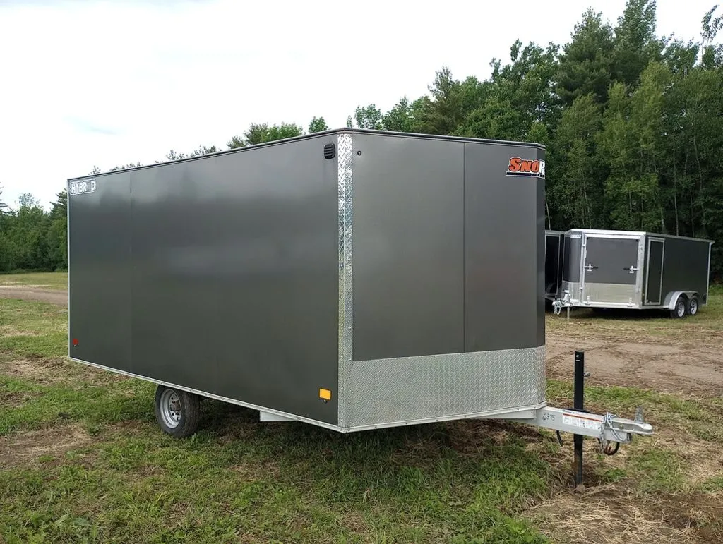 2022 Sno Pro Trailers 101×12 Aluminum Hybrid 2.0 w/Tapered Ramp, Mats & Guides - Image 15