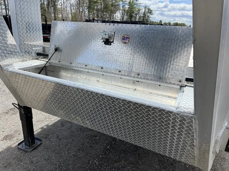 2024 Alum Line Trailers 8.5×24 13K Aluminum Gooseneck w/Flip-Over Ramps - Image 7