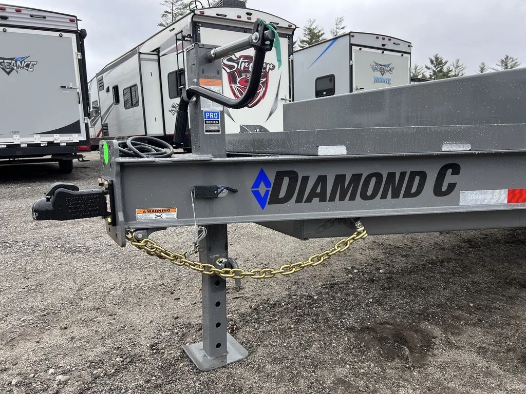 2024 Diamond C 8.5×20 20K Deckover Equipment Trailer w/ 72” Flip-Knee Ramps - Image 6